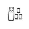 Fit For BMW X3 E83 2006-2010 Real Carbon Fiber Window Lock Lift Panel Trim Frame