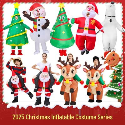 Christmas Inflatable Reindeer & Santa Costume