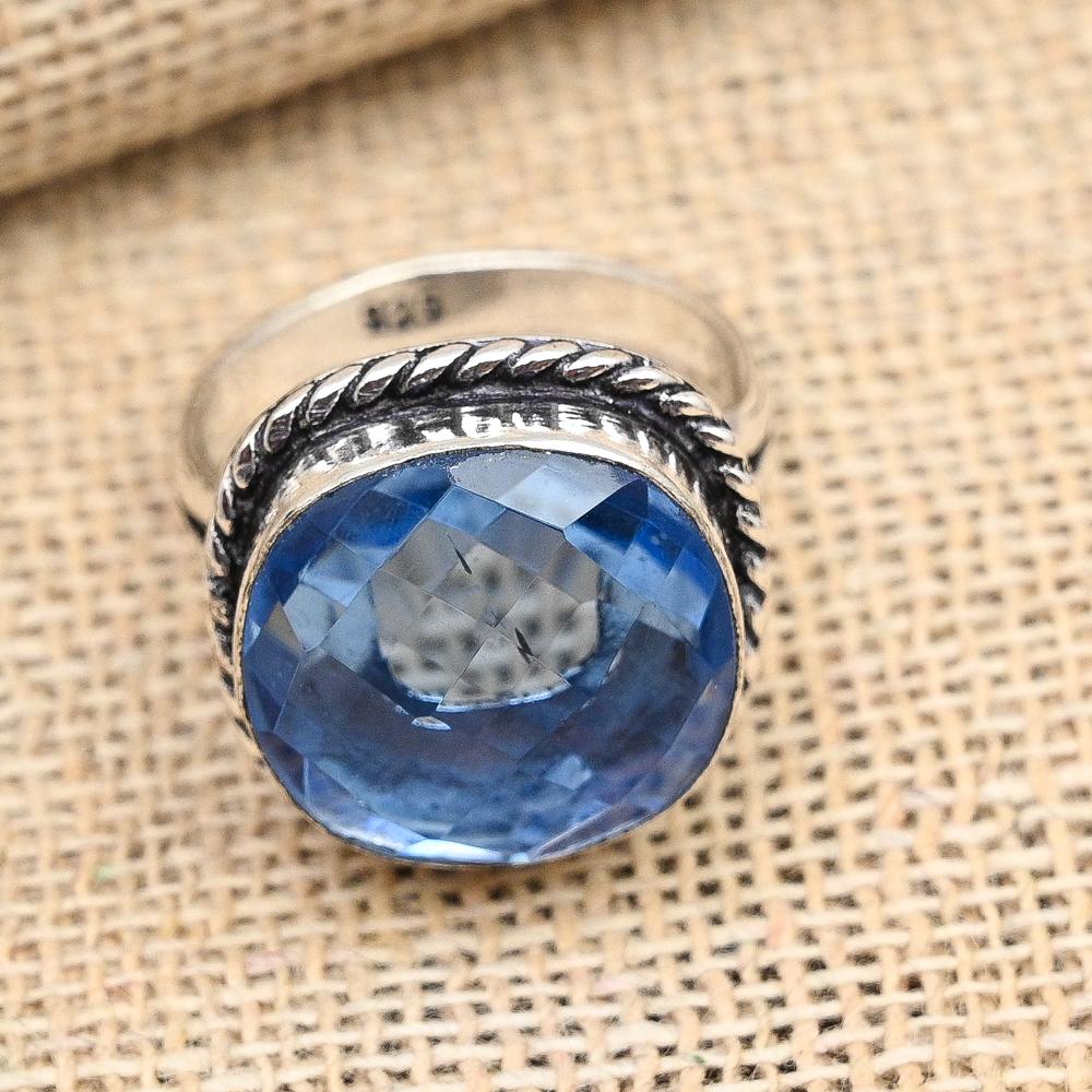 Tanzanite Gemstone 925 Sterling Silver Handmade Beautiful Jewelry Ring