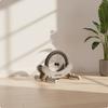 Support de Parking pour Vélo en Bois Pliant avec Bordure en Caoutchouc Anti-Rayures pour Cyclistes,