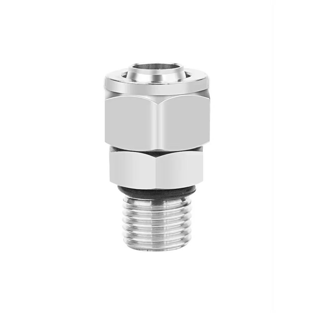 4 6 8 10 12 Hose Quick Twist 1/8 1/4 3/8 1/2 Inch BSPP Male 304 316L Stainless Steel Pipe Fitting Connector Air Water Pneumatic