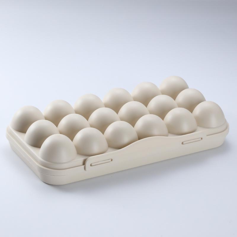 Shockproof Multi-Compartment Egg Storage Box with Buckle