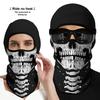 Motorcycle Face Mask, Breathable Skull Balaclava Neck Gaiter, UV Protection Face Cover for Cycling Fishing Outdoor Sports