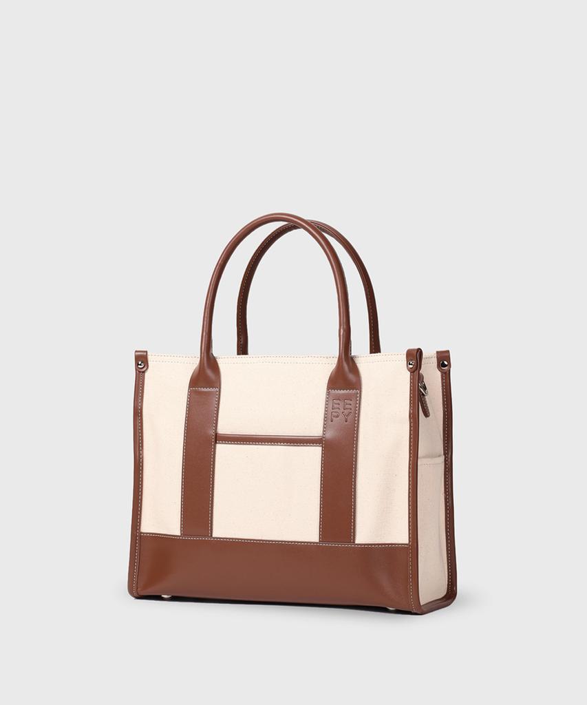 Eepy Ive Bag M Brown Canvas Tote Bag
