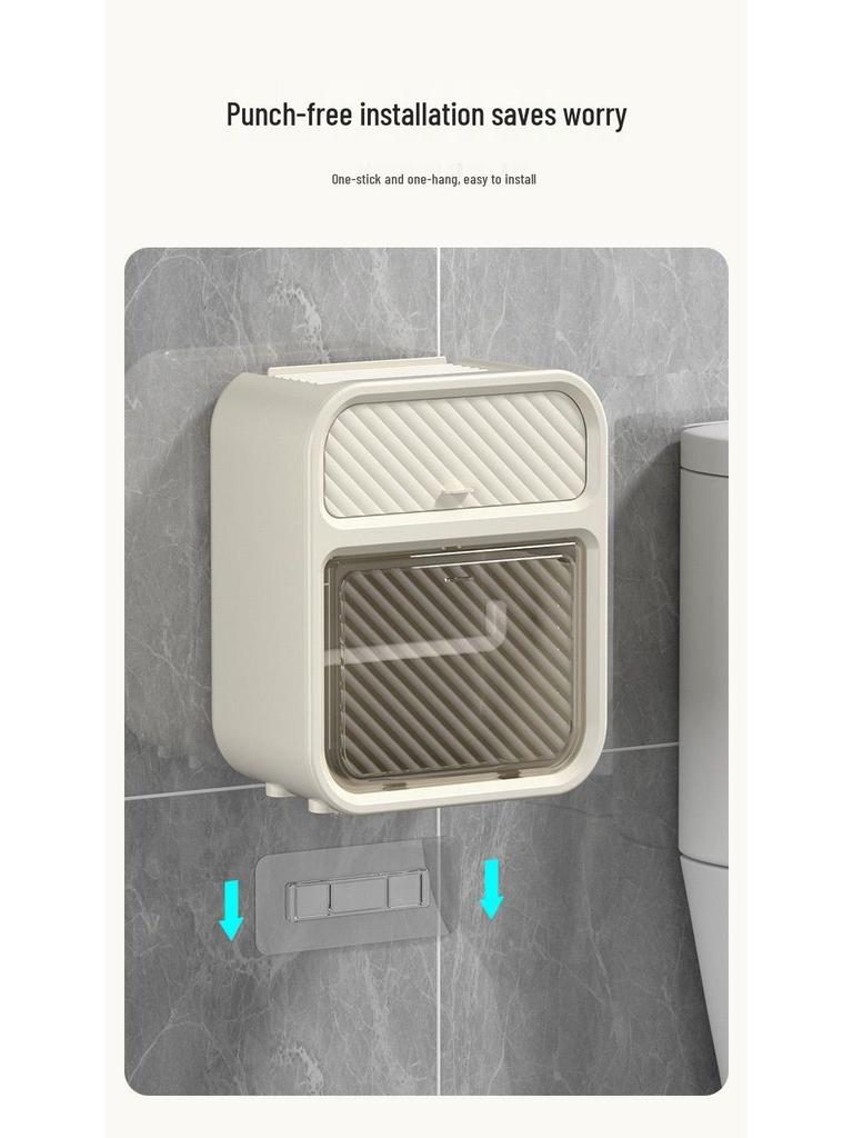 Luxuriöse Wandmontierte Doppelschichtige Badezimmer-Taschentuchbox