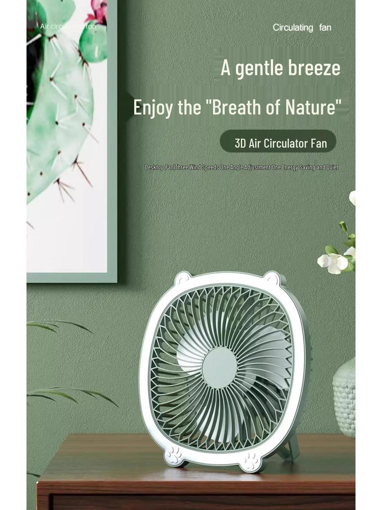 Newcomer Discount: Silent Desktop Fan for Dorms & Offices