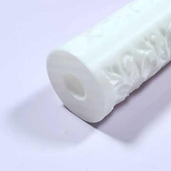 1/2Pcs Textured Roller Brush 3D Printed PLA Material Smooth Finish Paint Roller Floral Vine Pattern Decorative Painting Tool