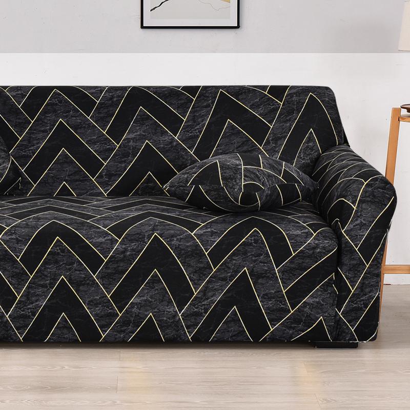 Lattice Printed Sofa Cover for Living Room Pet Kids Stretch Elastic Couch Cover for L Shape Sectional Furniture Protector