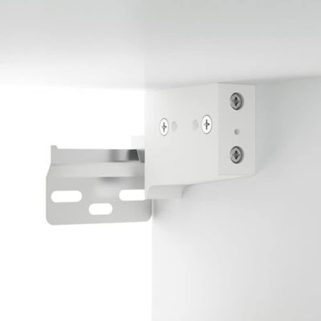 LED Mirror Cabinet White 70 x 16.5 x 60 cm