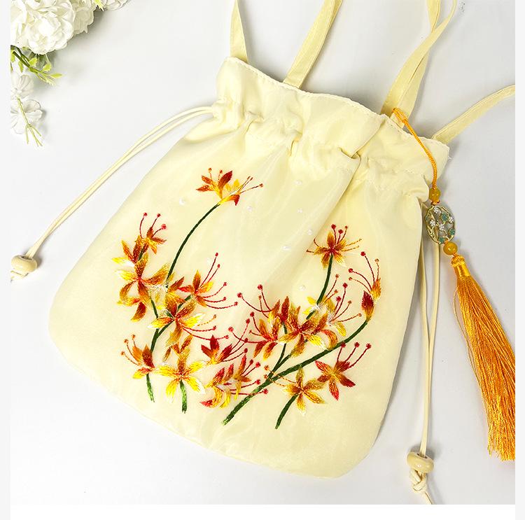 Han Element Su Embroidery Bag: National Style Hanfu Crossbody Handbag - Artistic, Versatile Casual Wear.