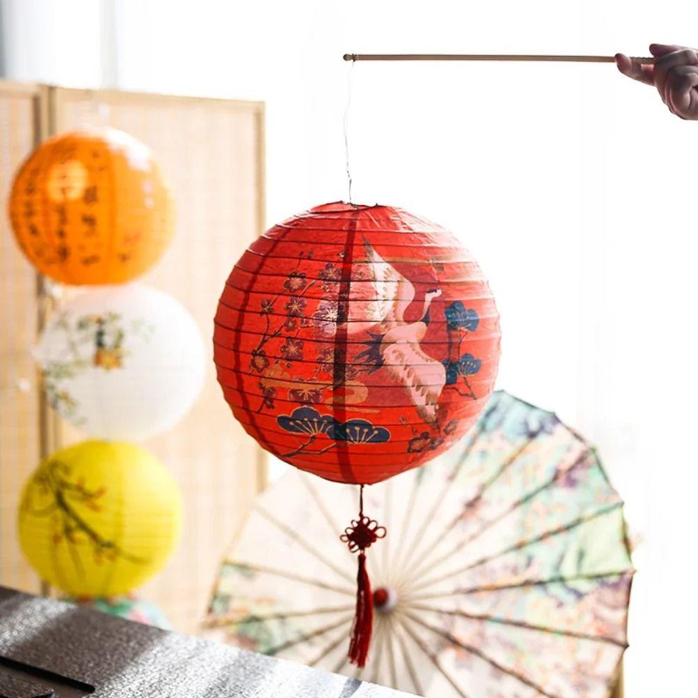 Hanging Chinese Lantern Bamboo Paper Paper Lantern Classical Festival Lantern  Dance Props