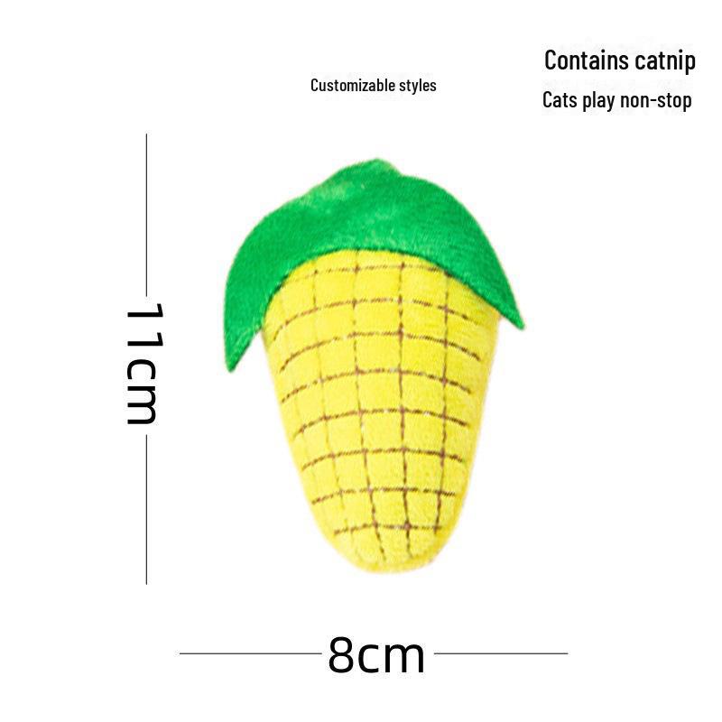 New Catnip Plush Toy: Cat Grass-Infused, Bite & Scratch Resistant, Self-Entertaining Doll for Cats