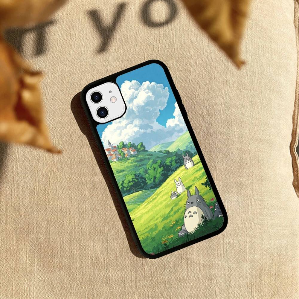 Cute T-Totoroes For iphone 17 Air 16 15 14 13 12 11 Pro Max TPU+PC Plus Shockproof Back Phone Cover