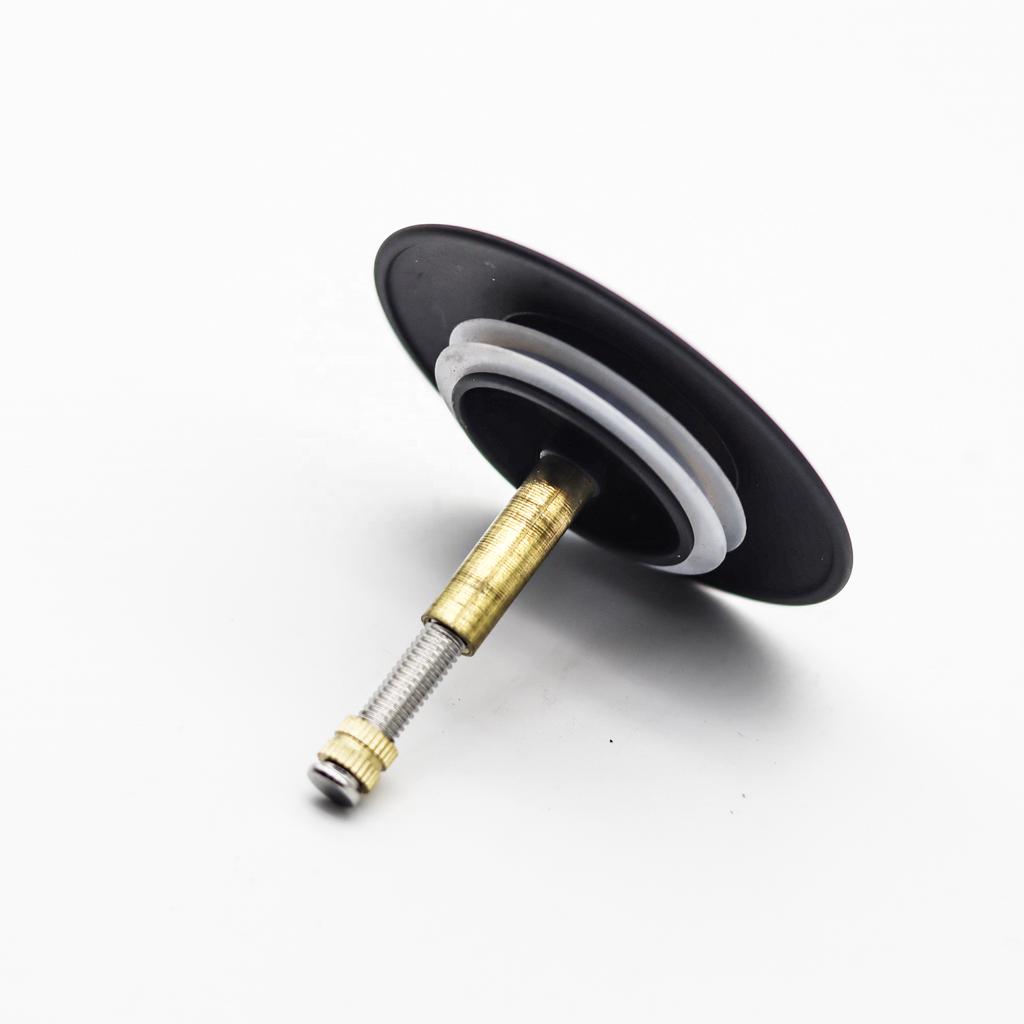 Brass Basin Drain Stopper Pop-up Sink Strainer Waste Plug with Chrome Finish for Bathtub & Floor Application