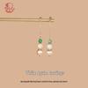 Women's Summer Style Fresh Pearl Earrings, High-End Hanfu Accessories, 925 Sterling Silver