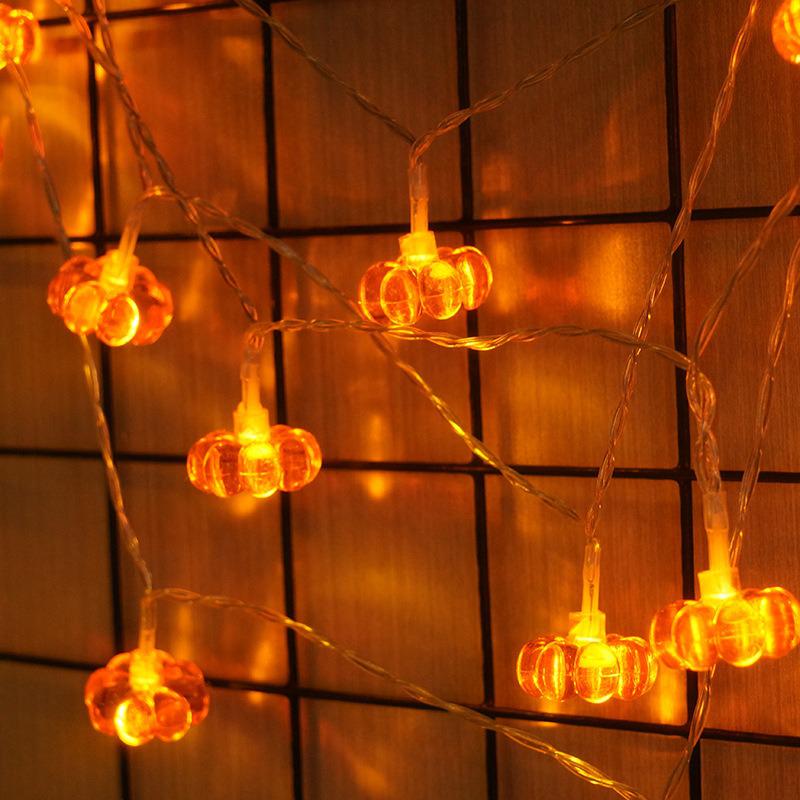 Halloween 3D Pumpkin LED String Lights: Ghost Festival Courtyard Decor