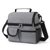 New Double Layer Tote Lunch Bags Large Oxford Cloth Cooler Picnic Bags With Shoulder Strap School Office Insulation Bags