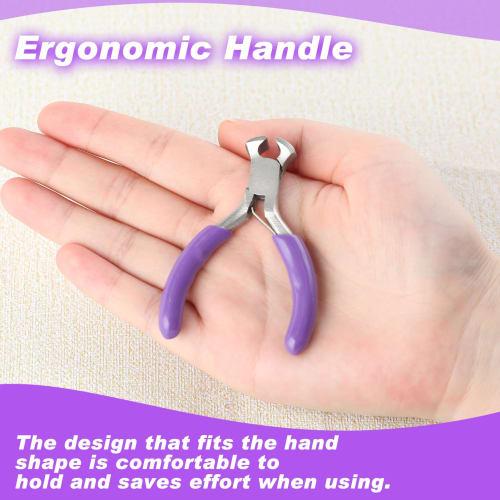 GOLD DEER Mini End Nippers, Small Tool for Crafts, Rust-Resistant with Plastic Spring, Cutting Tool for Precision Work, Forging, Professional Hobby, C