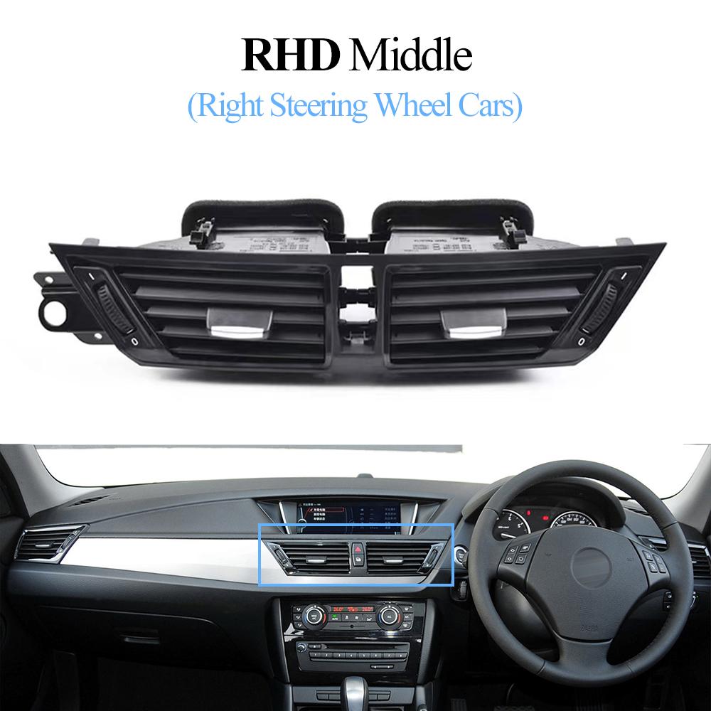 LHD RHD Front Center Dashboard Air Conditioning AC Vent Grille Outlet Complete Assembly For BMW X1 E84 2010 2012 2013 2014 2015