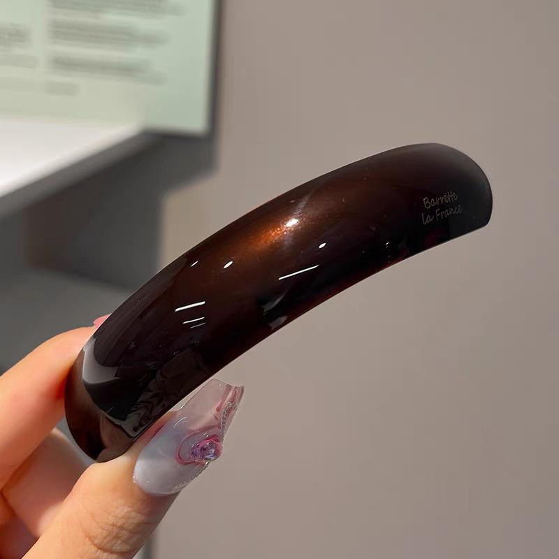 Eleganta hårklämmor i acetat Enfärgade Geometriska Hårspännen Enkla Hårnålar Dam Håraccessoarer