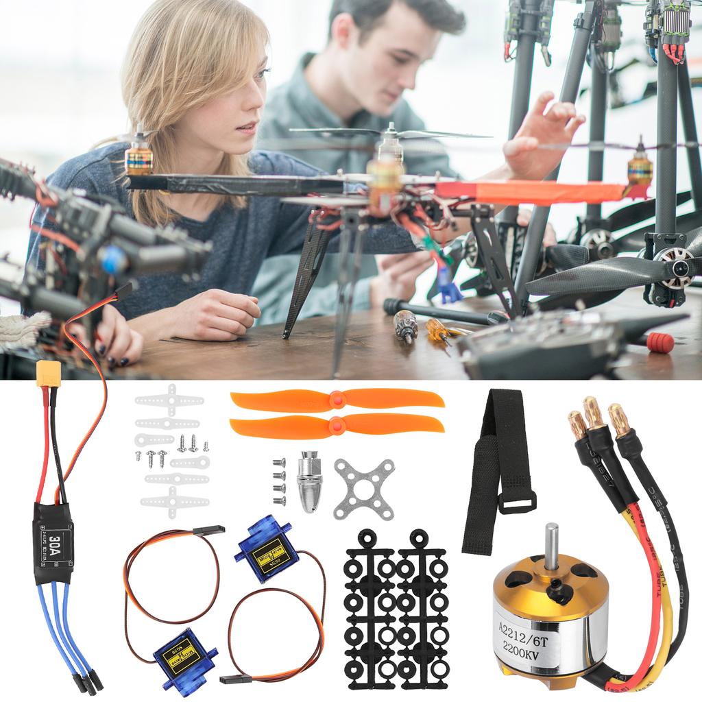 RC Aircraft Accessory RC Aircraft Propeller RC Remote Control Aircraft 2212 KV2200 Motor 6035 Propeller Servo 30A ESC XT60 Set
