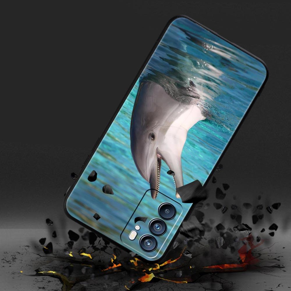 Ocean Animal Dolphin Phone Case For OPPO Find X5 A54 A53 A52 A9 2020 A16 A15 A95 A76 A74 A12 Reno7 SE Reno6 Pro Plus 5G Cover