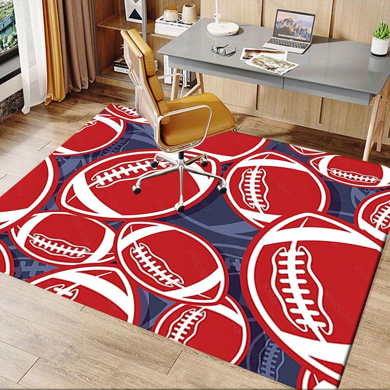 Football Chair Mat: Office Carpet, Oversized Rug for Home Decor, Sofa Mat, Desk Pad Gift Suitable for Bedroom, Living Room, Any Room