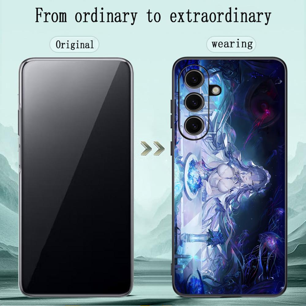 Cantarella beauty game girl pattern Phone Case For Samsung Galaxy S25 S24 S23 S22 S21 S20 Plus Ultra Note20 Soft Black