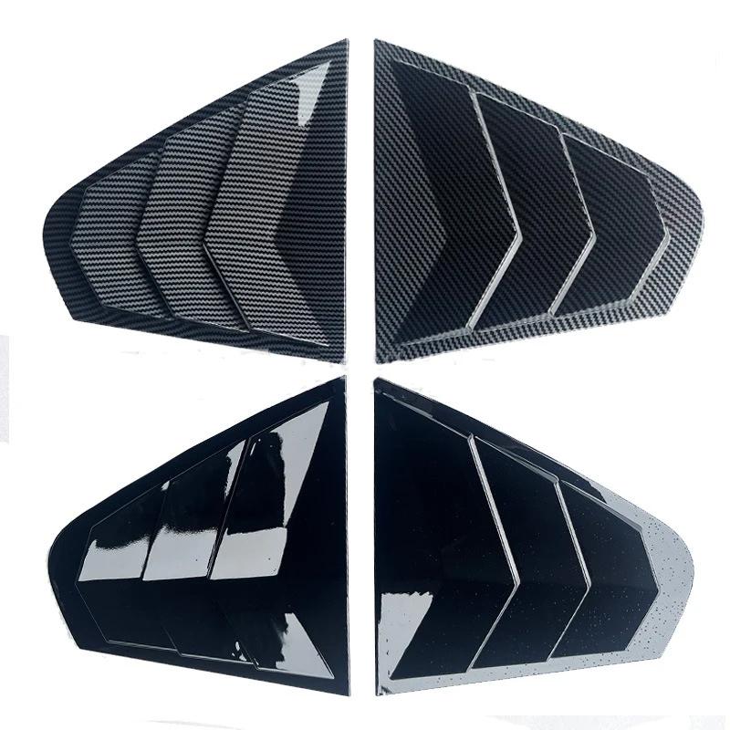 For Volkswagen Jetta MK6 2012 2013-2018 ABS Plastic Rear Window Quarter Louver Cover Side Vent Trim Car Adhesive Accessories