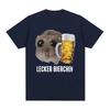 Sad Hamster Delicious Beer Funny Meme Kawaii Tshirts Unisex Women Clothing Fashion Hip Hop Tshirts Harajuku Cotton Loose T Shirts