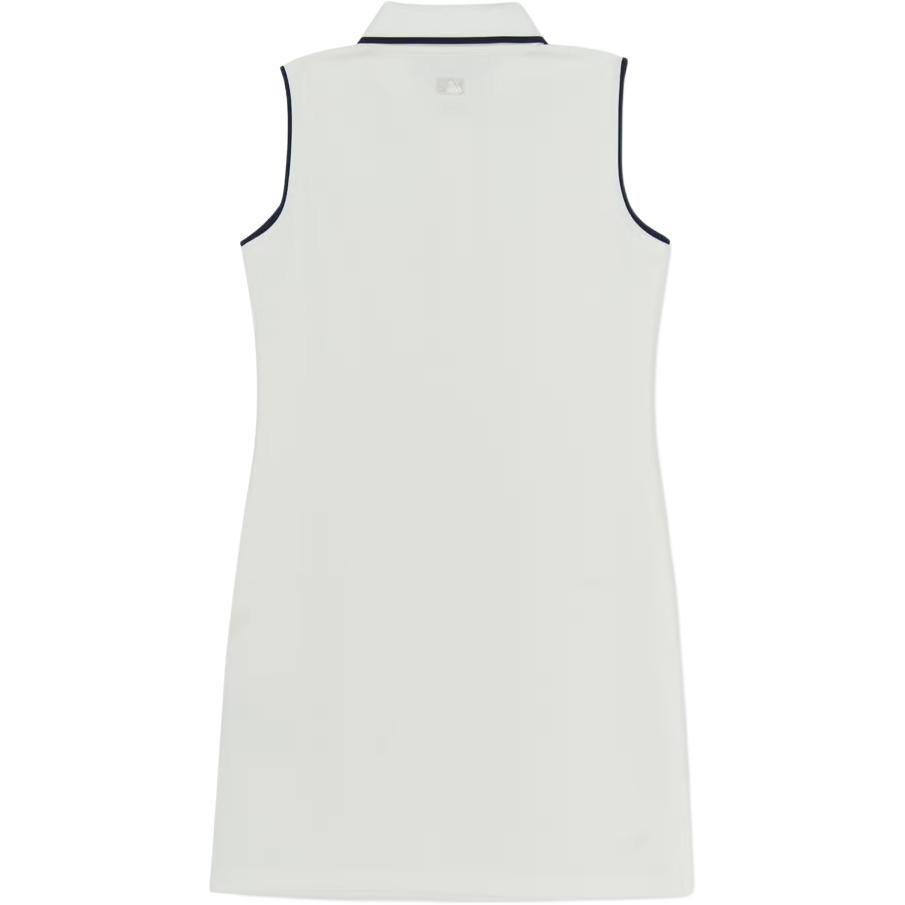 New MLB Preppy Style Collection New York Yankees 25SS Sleeveless Dress Women's White 3FOPV0353-50IVS