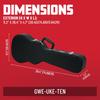 Gator Cases Gator Hard Case for Tenor Plywood with Tolex GWE Series Ukulele, Size, Lamination, GWE-UKE-TEN