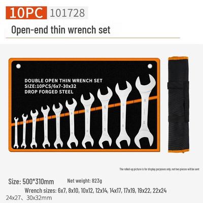Ultra-Thin Open-End & Combination Wrench Set