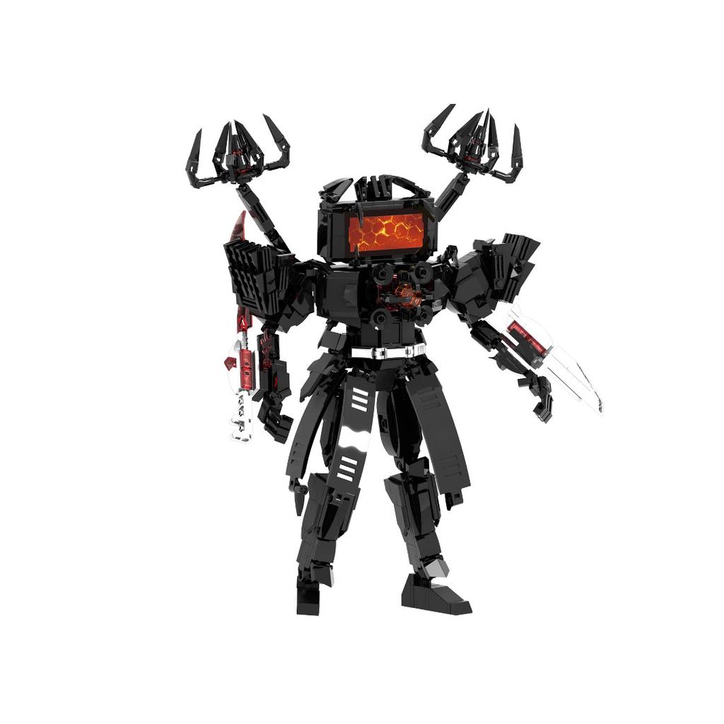 Monitor Person, Toilet Man, Surrounding Toys, Parasitic Titan TV Man, Building Block Model