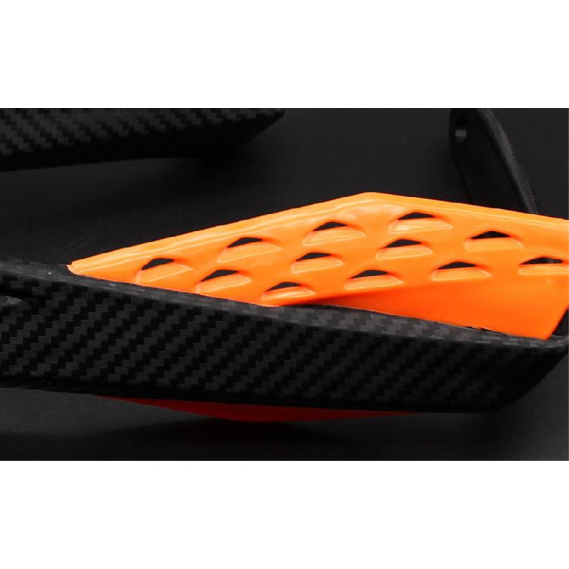 2 Stück 22mm Motorrad Lenker Handschutz Protektor Karbonfaser Muster Schwarz