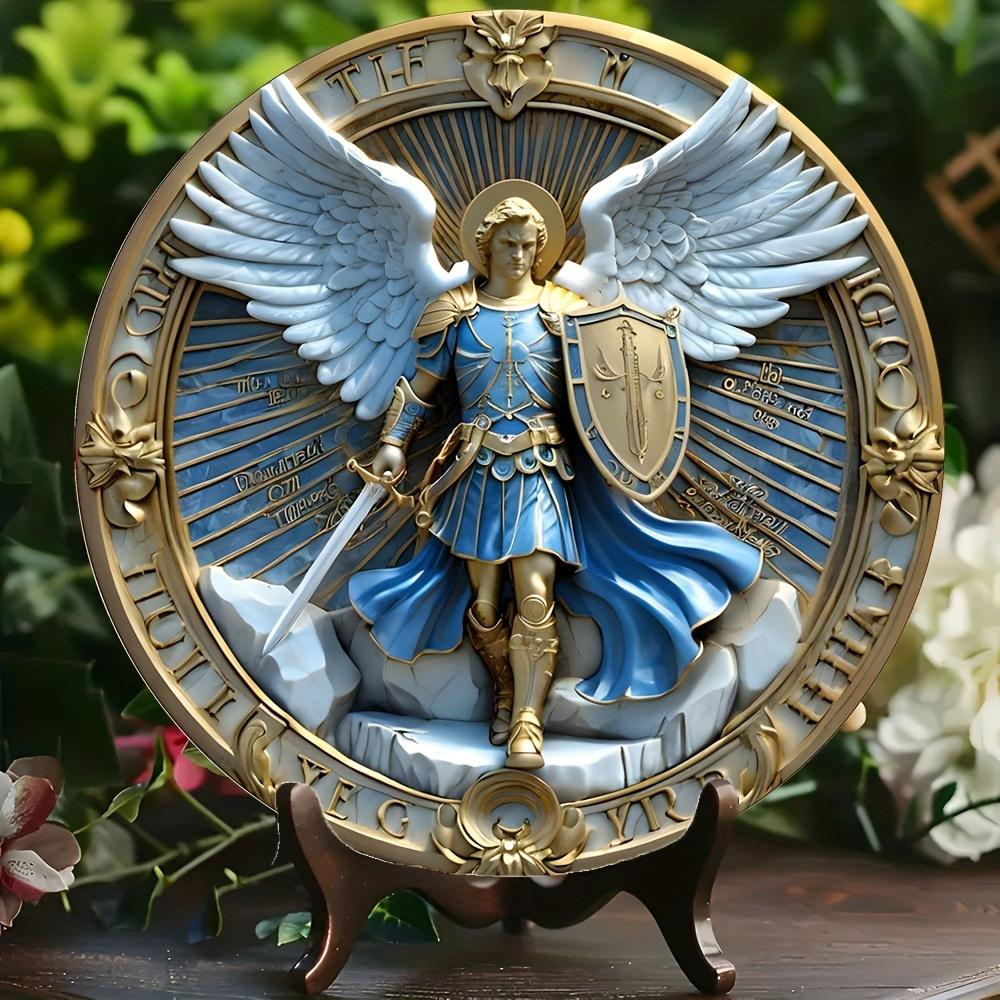 1PCS 2D Flat Home Decor Wooden Disc Angel Sub Series Holy Angel Redemption Bedroom Wall Decorations Photo Props Decoration elvis