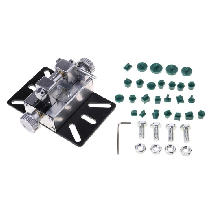 

Оборудование для сверления ювелирных изделий для мастерской: сверлильный станок для бусин и жемчуга с регулируемым держателем пробойника, инструмент для пробивания бусин. 1