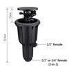 Adjustable Petal Sprinkler with 4-Point/6-Point Internal Thread for Garden Irrigation.