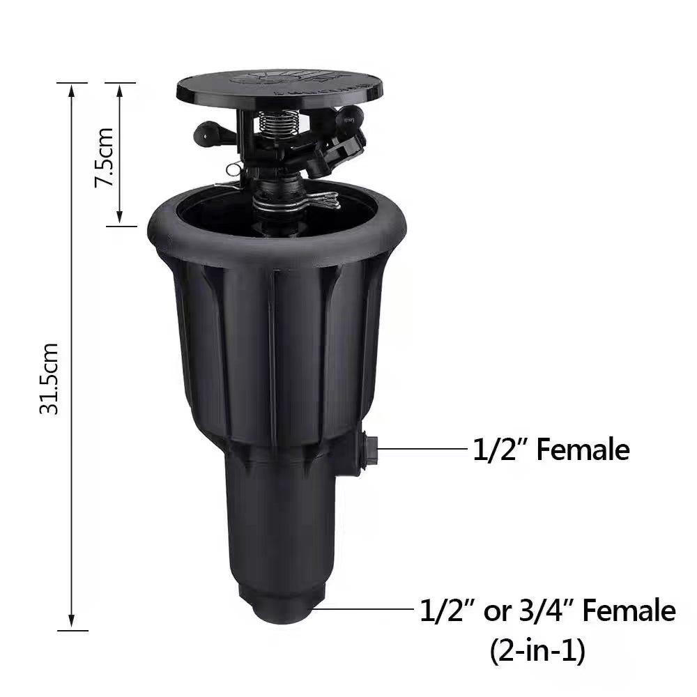 Adjustable 4-6 Inch Internal Thread Petal-Style Pop-Up Sprinkler for Garden Irrigation Petal Sprinkler Head