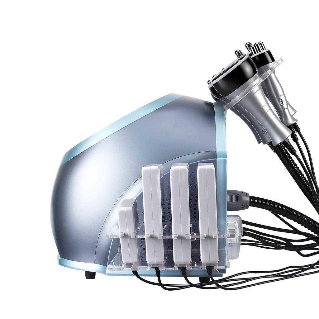 6-in-1 40kHz Cavitation 0.5MHz RF Vacuum 110V-220V Body Contouring Touchscreen Air Cooled Easy Operation