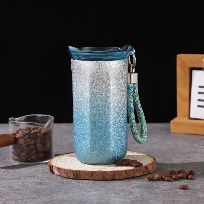 Portable Octagonal Gradient Insulated Coffee Tumbler