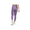 Adidas Striped High-Waisted Sports Leggings Women leggings Dark-Purple HY4164