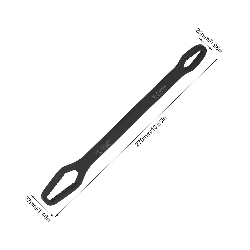 Double Ended Self Tightening Wrench Multifunctional   822mm Self Tightening Spanner for Auto Repair
