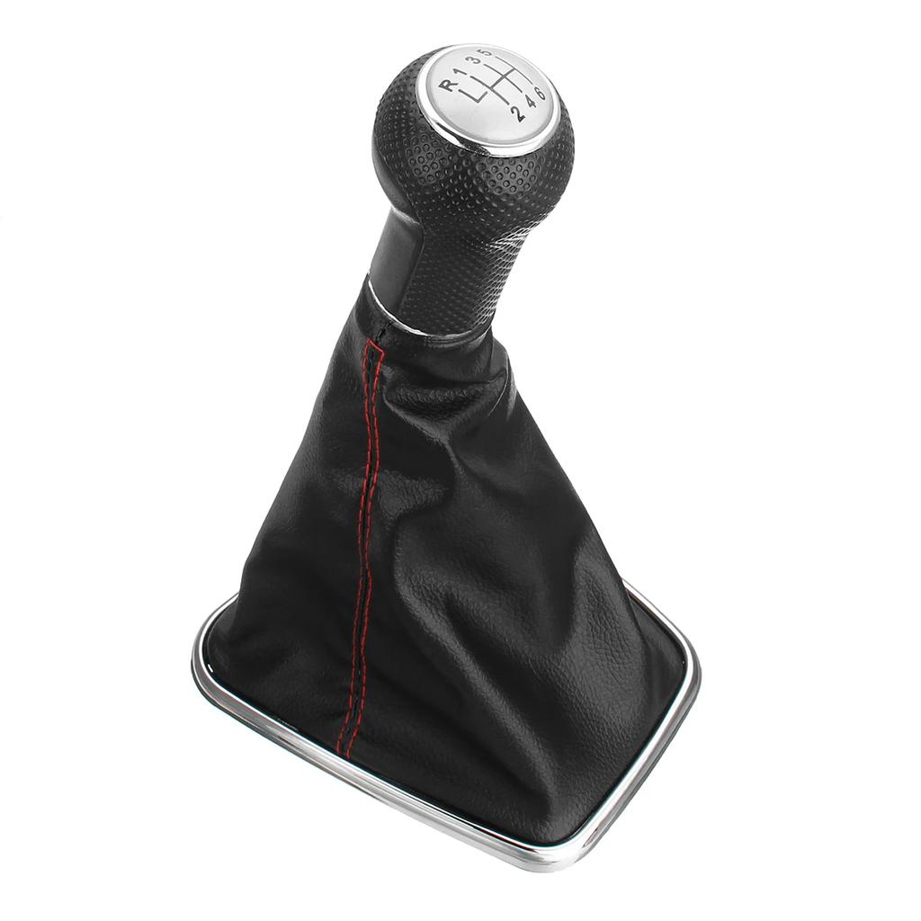 12mm/23mm 5/6 Speed Car Gear Shift Knob W/Gaiter Boot Cover for VW Bora Golf 4 MK4/Jetta GTI 1999-2005