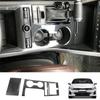 A87Q-2Pcs Car Carbon Fiber Center Console Gear Shift Panel Water Cup Holder Cover Trim Stickers for KIA K5