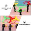 6Pcs Flying Disc Propeller Toys Kids Helicopter Pull String Flying Saucers