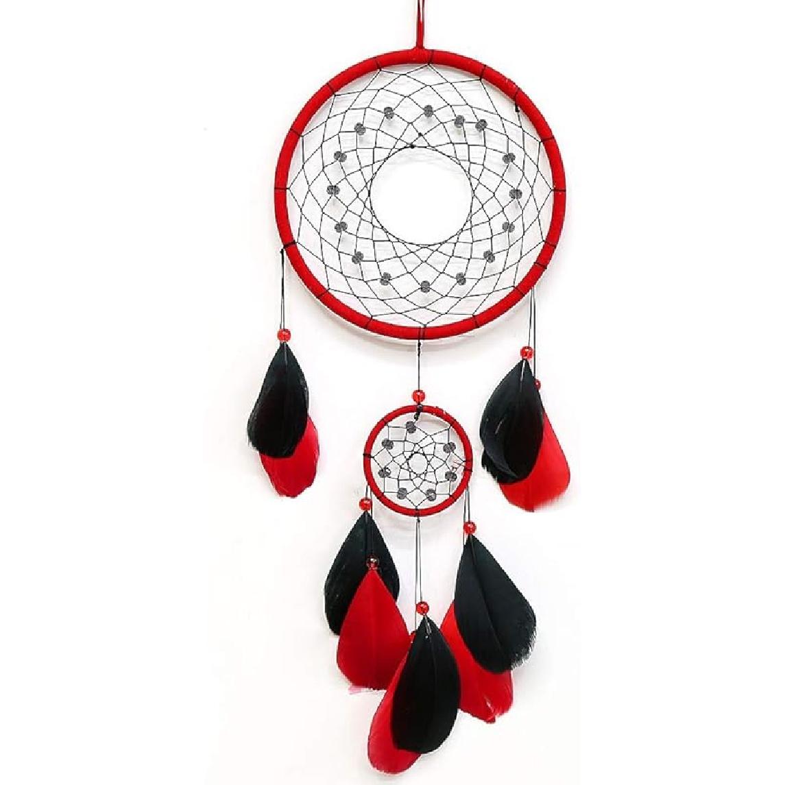 Tellpet Red Dream Catchers, Dream Catcher for Wall Decor, Traditional Dreamcatcher Red Feather Wall Hanging Decoration красный