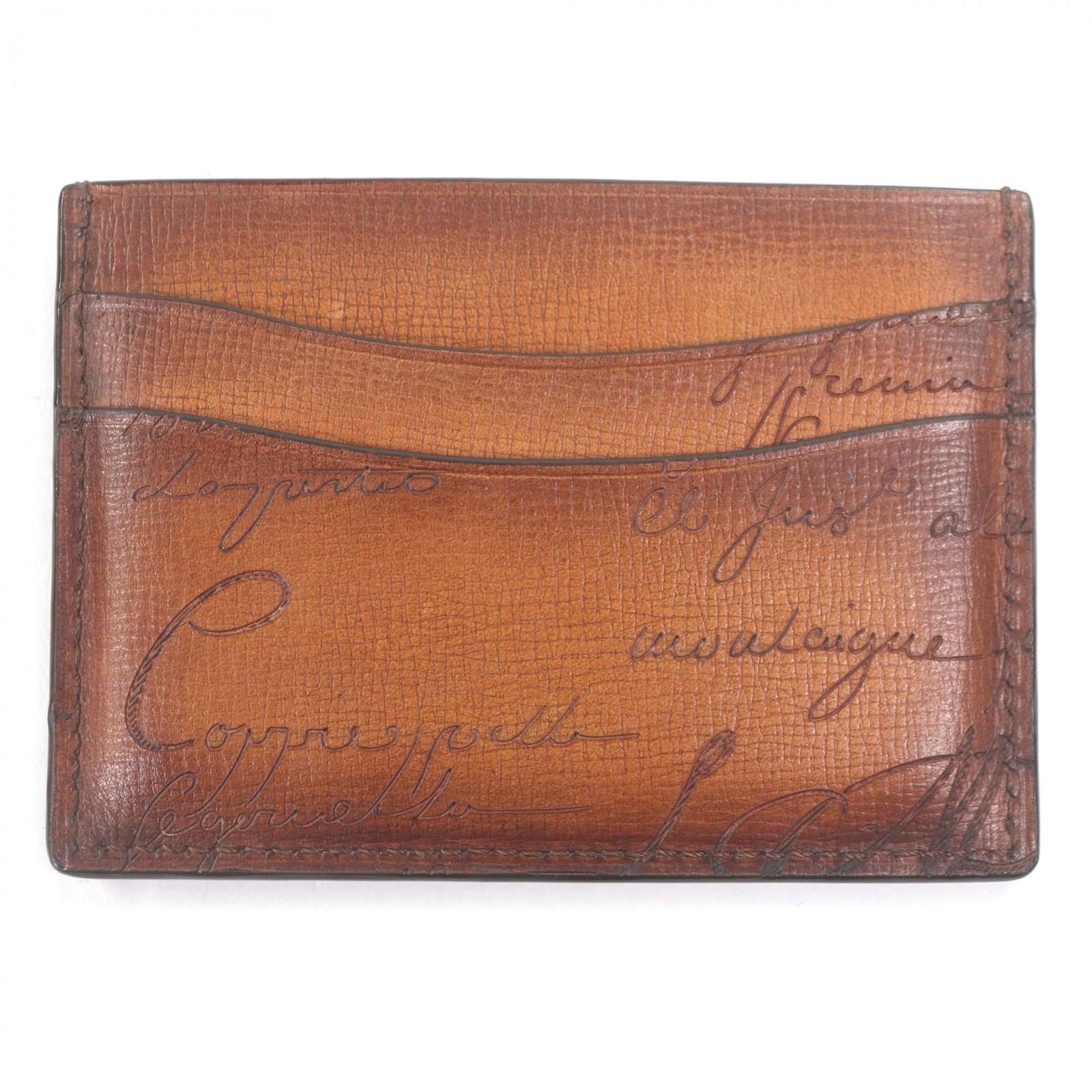 

Excellent Berluti Card Case Bamboo Gradient Calligraphy Venezia Palmerato Used