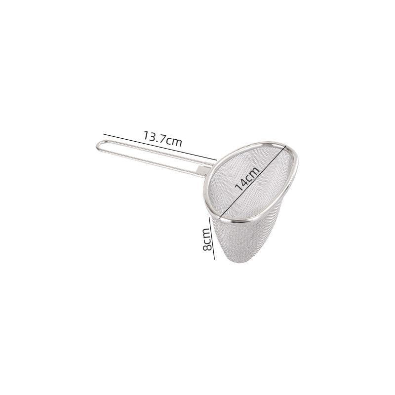 Stainless Steel Mesh Strainer Fine Mesh Durable Handle For Home Kitchen Noodle Frying Draining