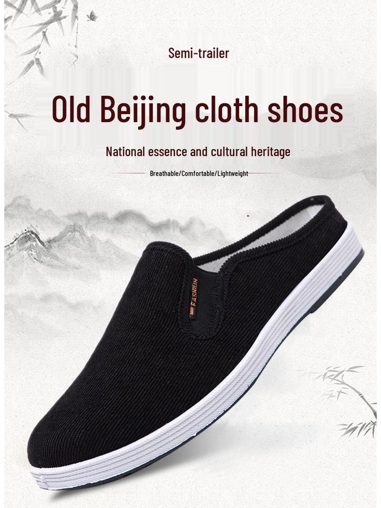 Herren Frühling/Sommer Casual Slipper Backless Loafers - Bequeme, Atmungsaktive Fahrschuhe